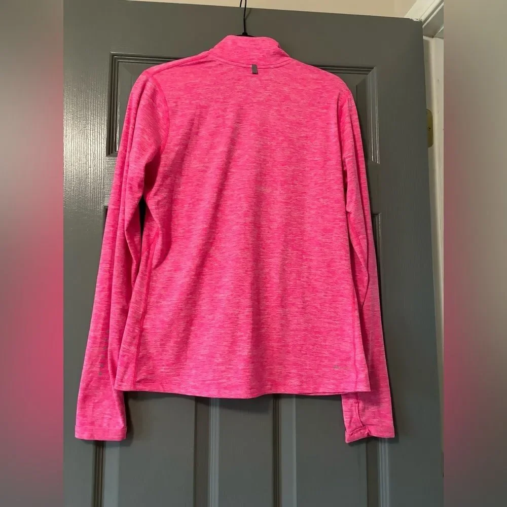 Nike Women's Pink Element 1/2 Zip Long Sleeve Running Shirt size M